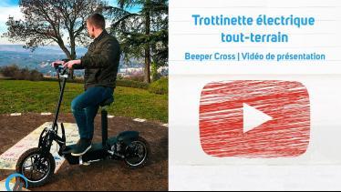 Trottinette électrique CROSS Batterie Plomb 36V/1000W - BEEPER - Trottinette -Online